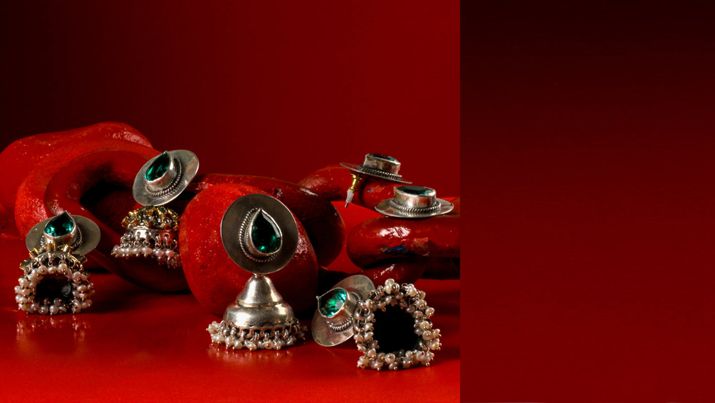 Sangeeta Boochra Silver Earrings