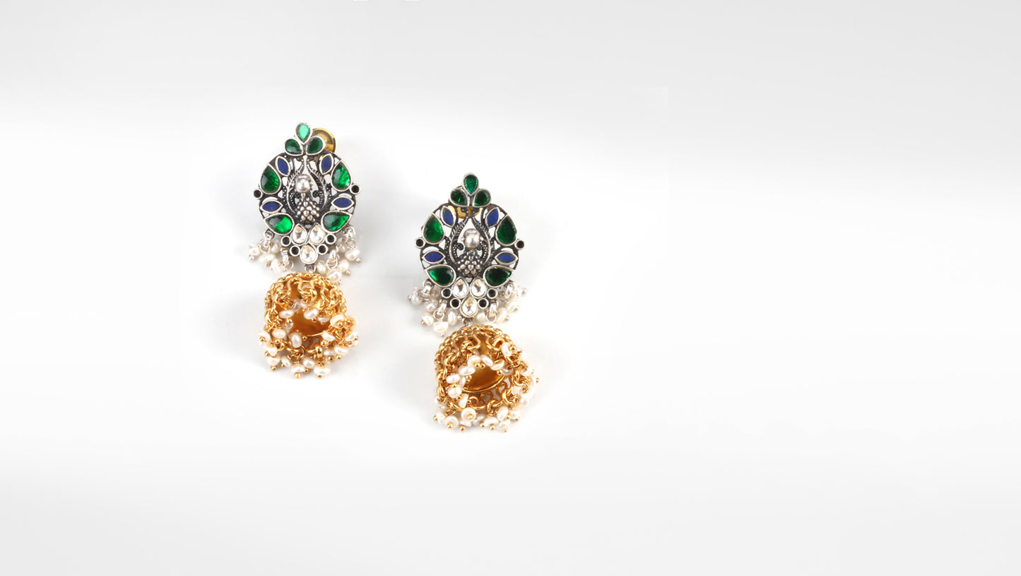 Sangeeta Boochra Silver Earrings