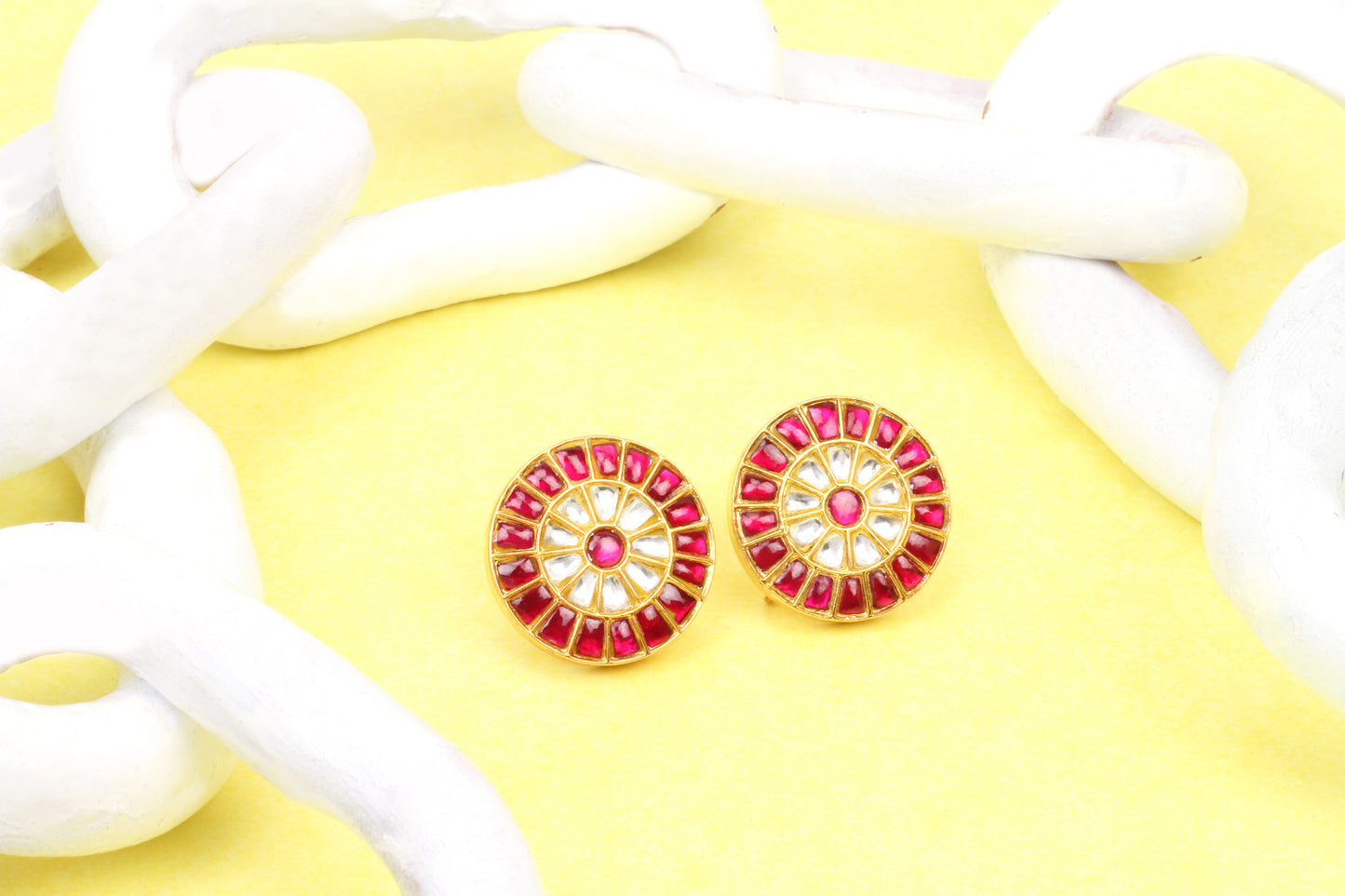 Sangeeta Boochra Ruby Sparkling Studs