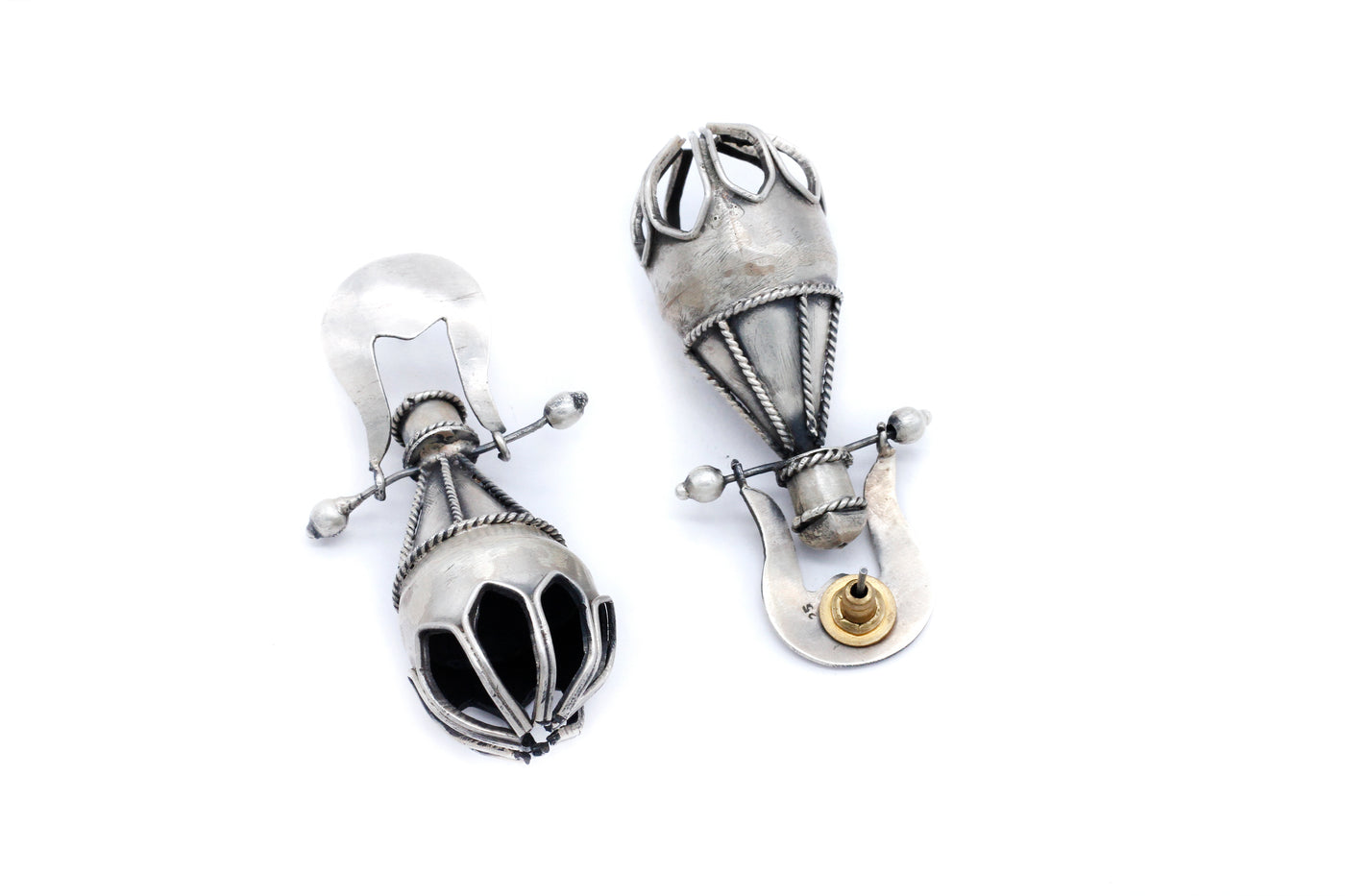 Antique Designed Handmade Drop Silver Earring