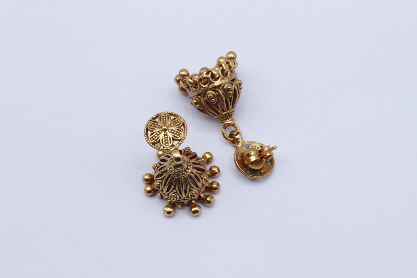 Unique Gold Plated silver Jhumki