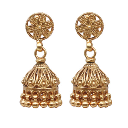 Unique Gold Plated silver Jhumki