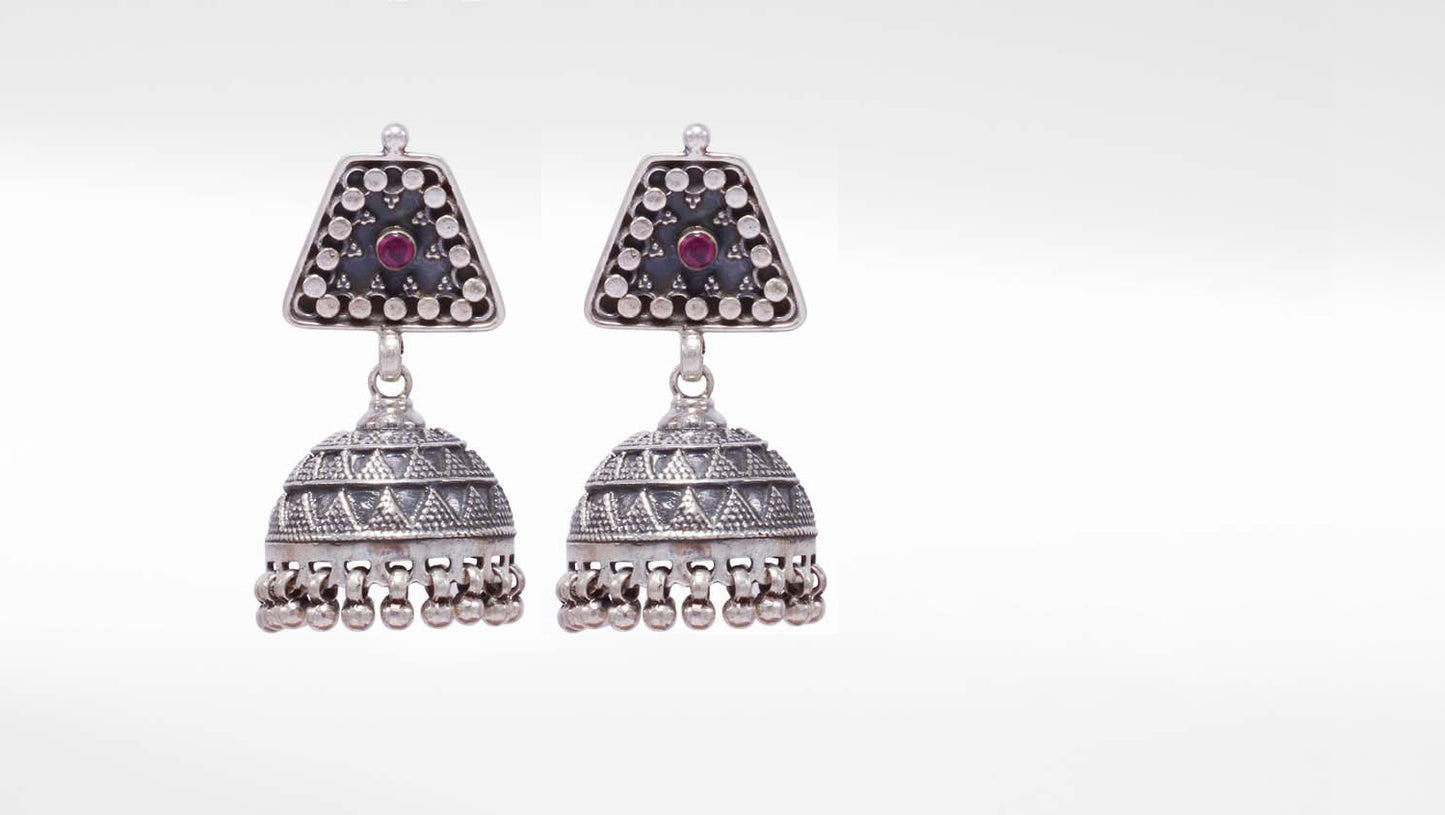 Silver Jhumka  By Sangeeta Boochra