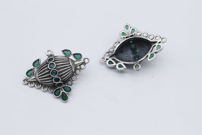 Handcrafted Layla Design Turquoise Silver Earring
