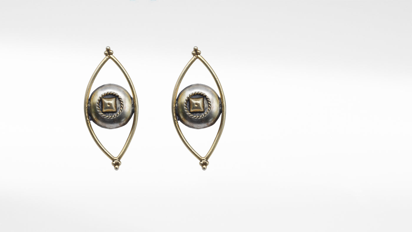 Gold Plated Handcrafted Silver Earring