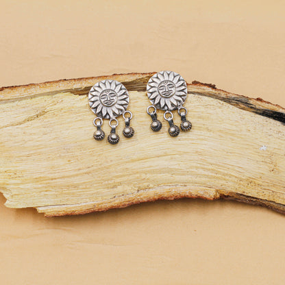 Sangeeta Boochra Silver Oxidized Handcrafted Earring