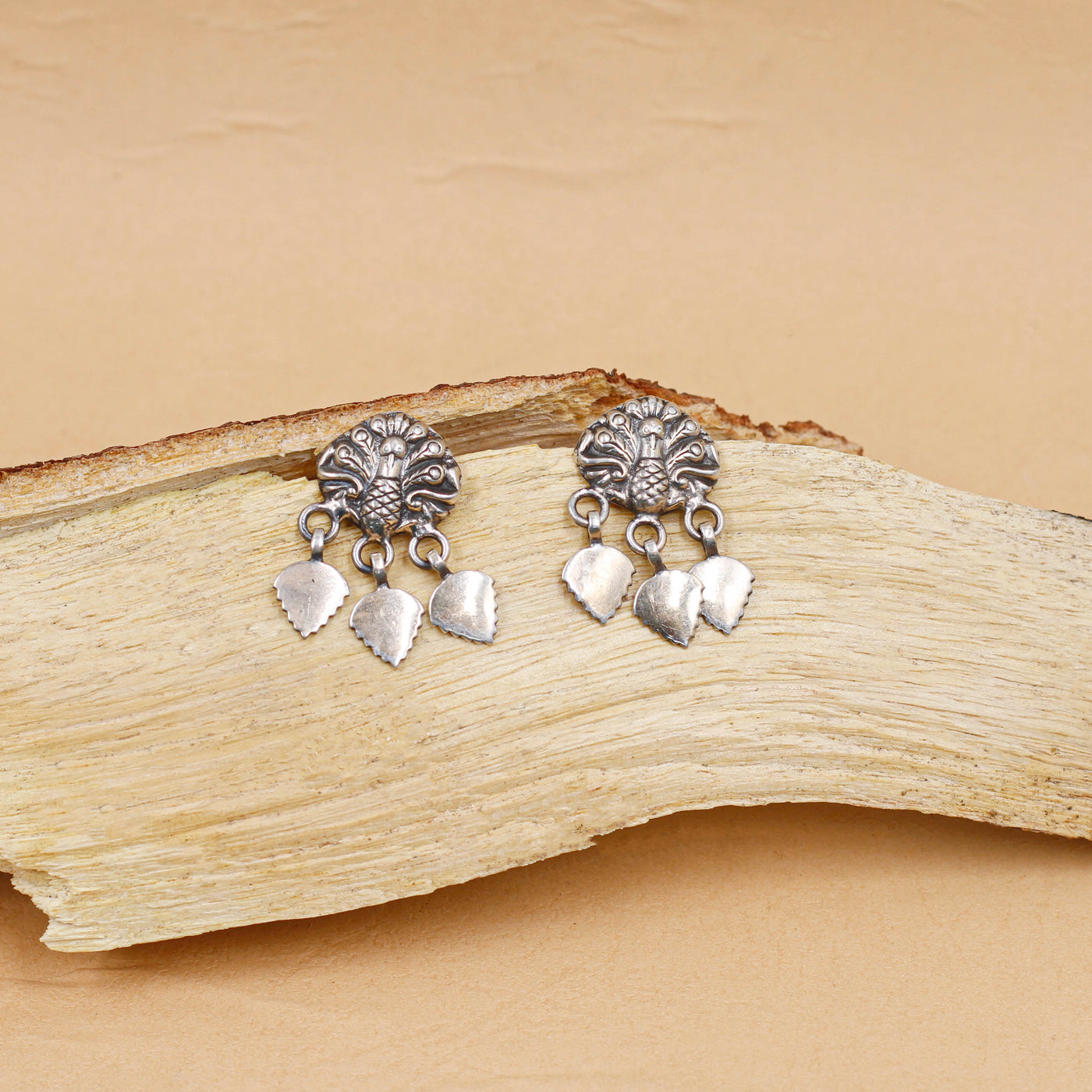 Sangeeta Boochra Silver Oxidized Handcrafted Earring