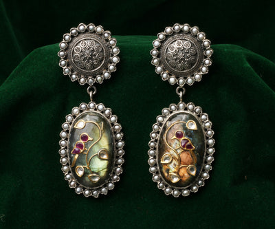 Silver Rosana Handmade Earrings
