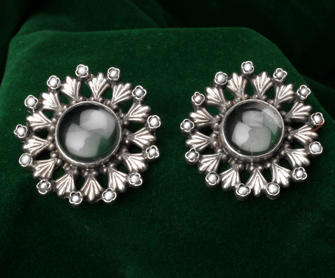 Silver Zaneta Handcrafted Earrings
