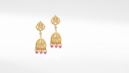 Sangeeta Boochra Silver Moissanite Earrings