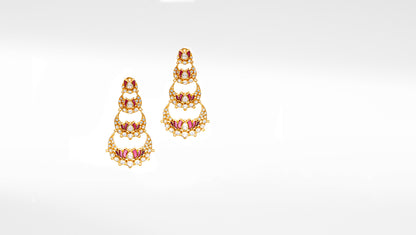 Sangeeta Boochra Silver Moissanite Earrings