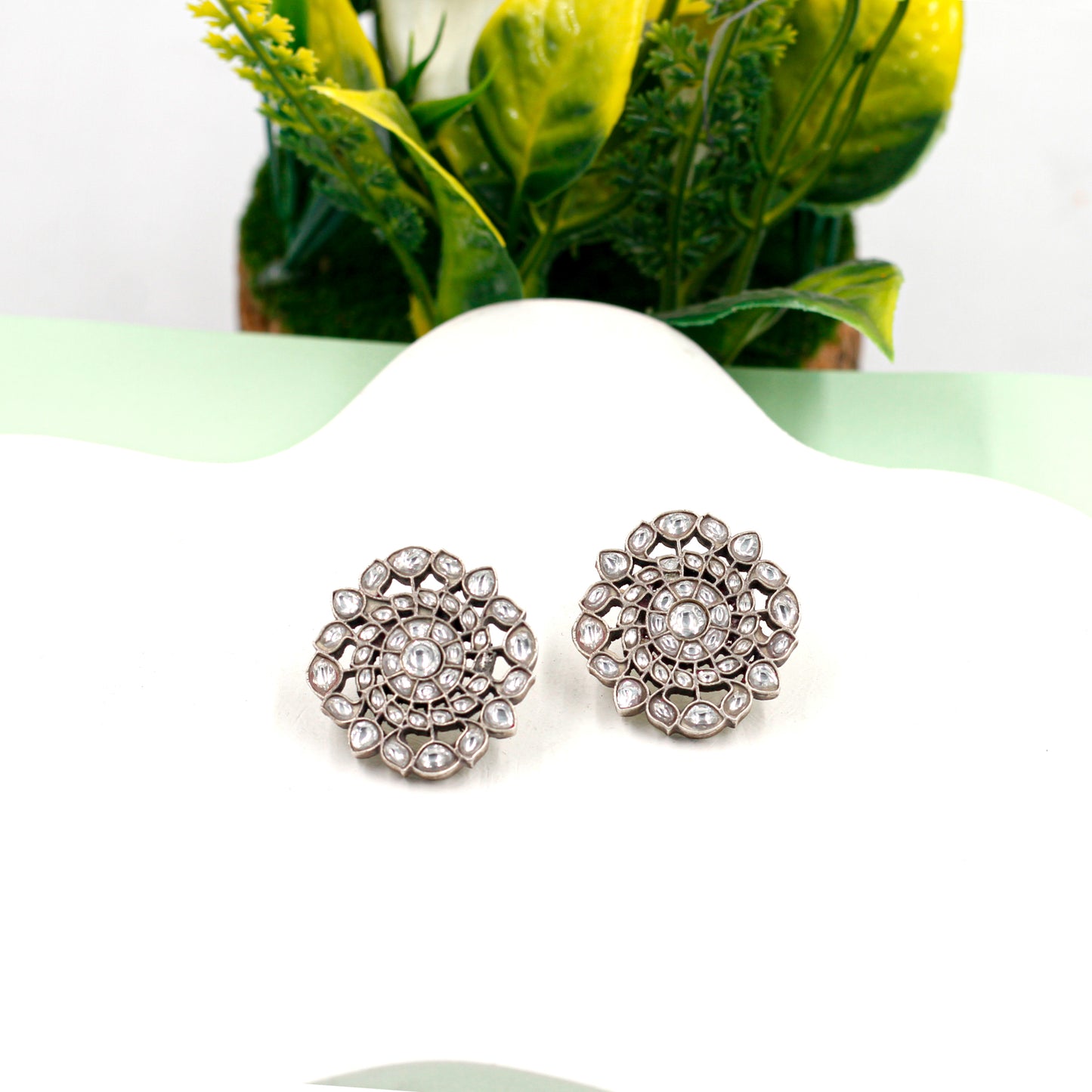 Silver Olivia Stud Earring