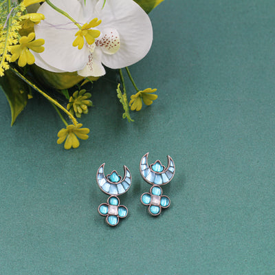 Silver Advika Handmade Earring