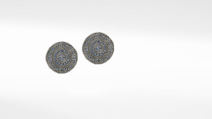 Handcrafted Antique Design Silver Earrings for Timeless Beauty