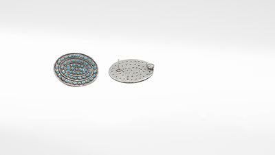 Revel in the Exquisite Detail of Handcrafted Antique Design Silver Earrings