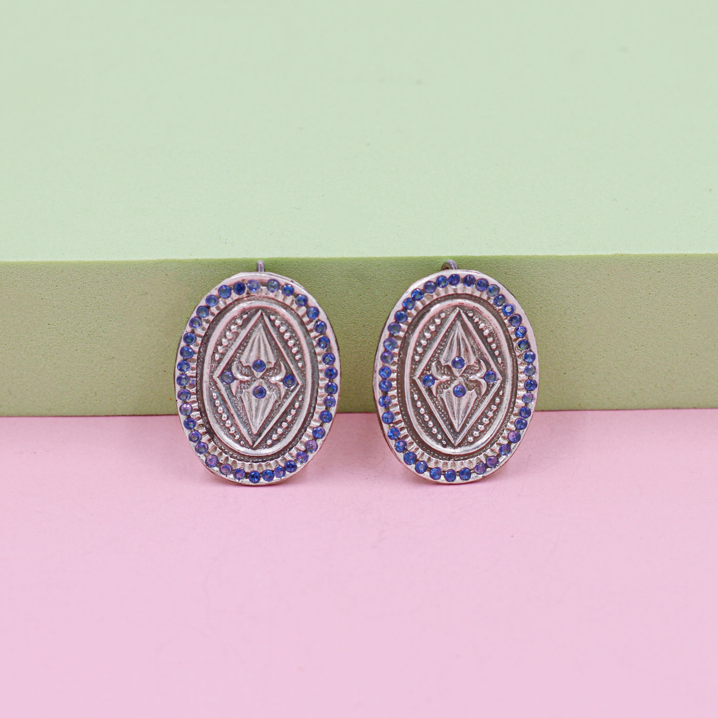 Handcrafted Antique Design Stud Earrings for Classic Style