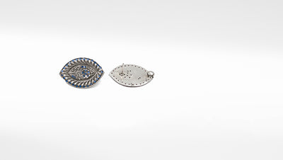 Embrace Vintage Glamour with Handcrafted Antique Design Silver Studs