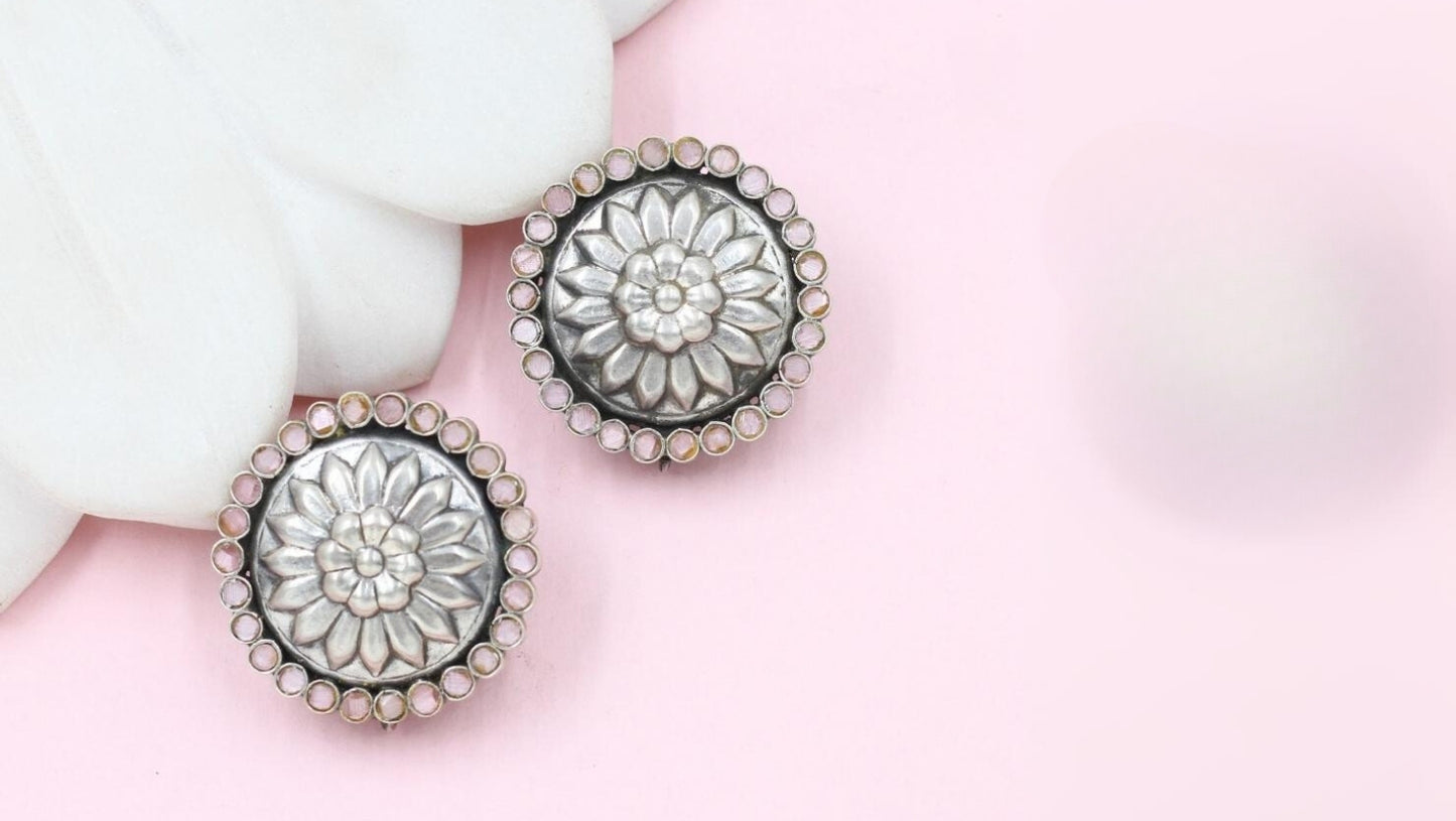 Distinctive Charm: Sangeeta Boochra€™s Silver Earrings