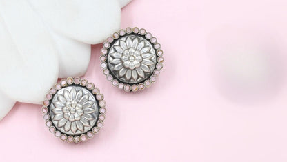 Distinctive Charm: Sangeeta Boochra€™s Silver Earrings