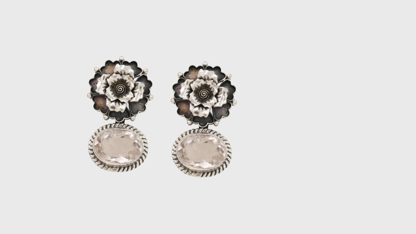 Blooming Elegance: Sangeeta Boochra Floral Design Earrings