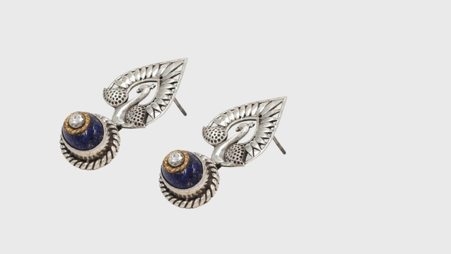 Graceful Plumage: Sangeeta Boochra Peacock Earrings