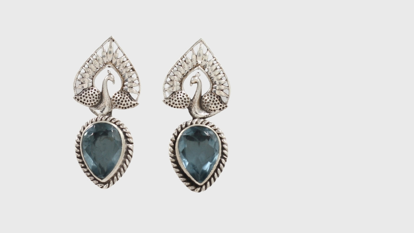 Artistry in Flight: Sangeeta Boochra Peacock Earrings