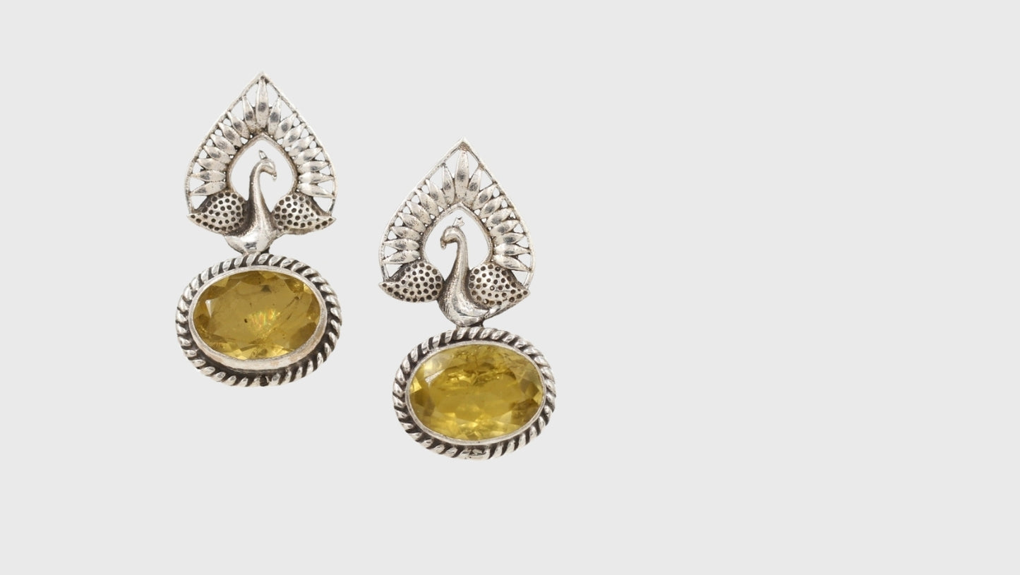 Crowning Glory: Sangeeta Boochra Peacock Earrings
