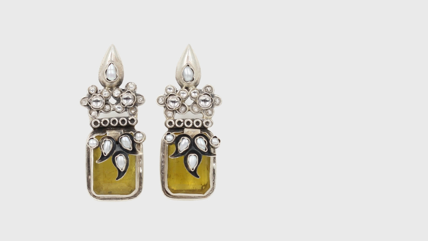 Elegant Artistry Sangeeta Boochra Handcrafted Silver Earrings