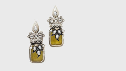 Elegant Artistry Sangeeta Boochra Handcrafted Silver Earrings