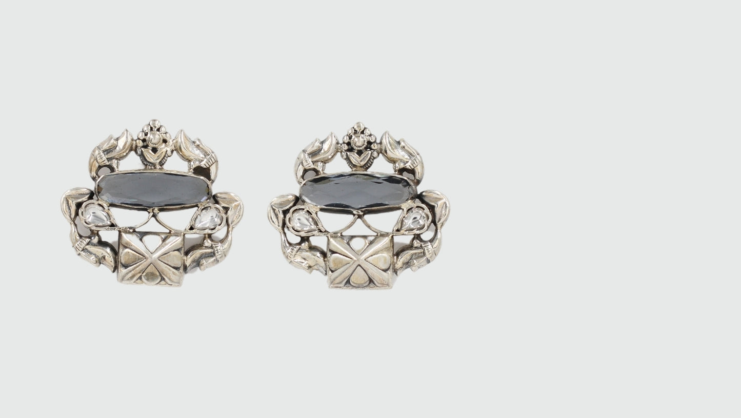 Graceful Gleam Beautiful Handmade Silver Earrings