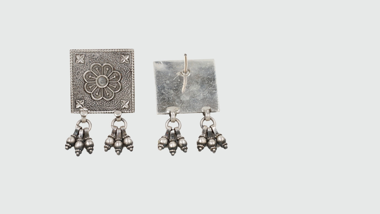 Exquisite Handmade Silver Earrings