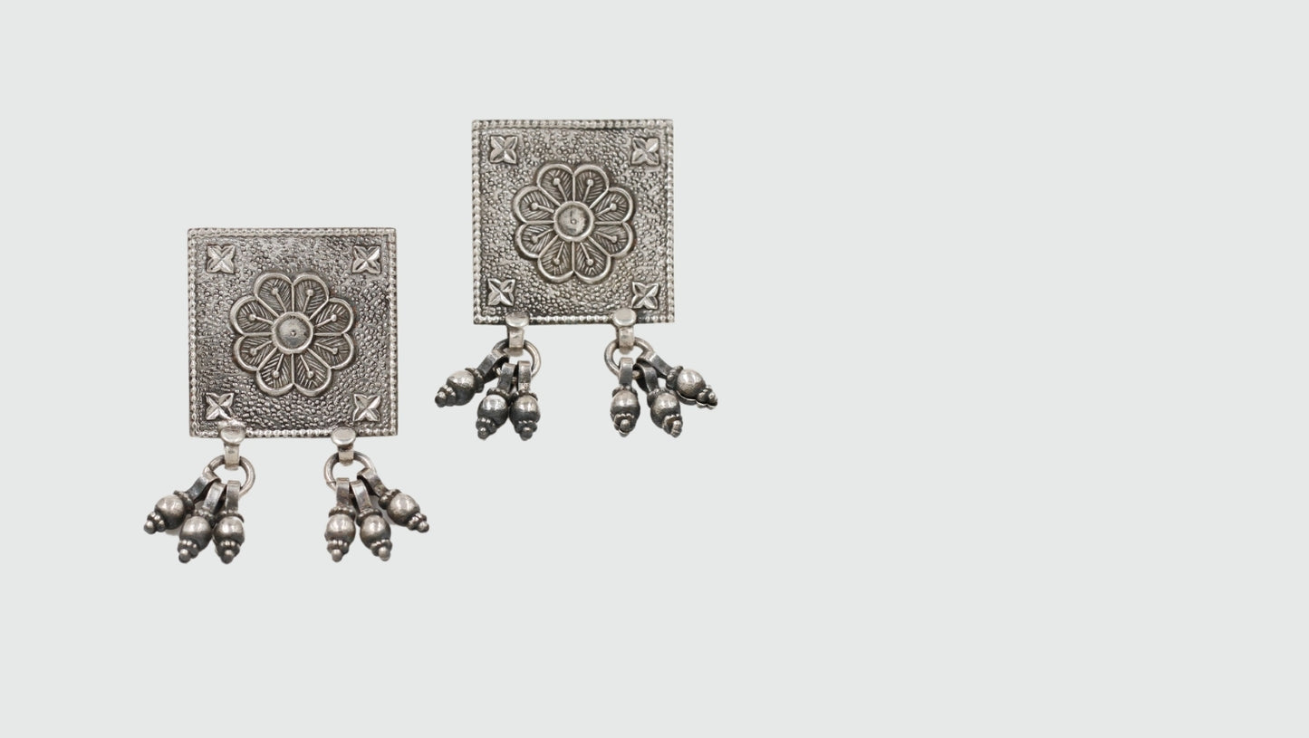 Exquisite Handmade Silver Earrings