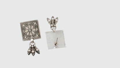 Artisan Craftsmanship Sangeeta Boochra Antique Silver Earrings