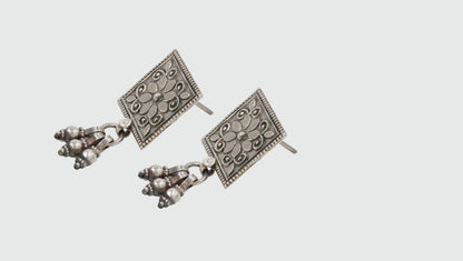 Artisan Craftsmanship Sangeeta Boochra Antique Silver Earrings