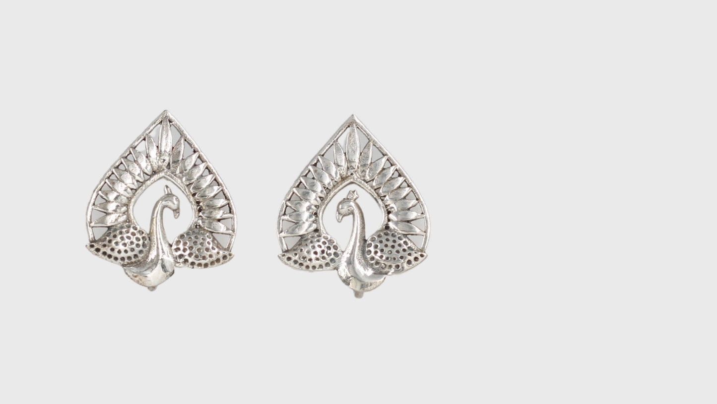 Sophisticated Silver Handcrafted Earrings