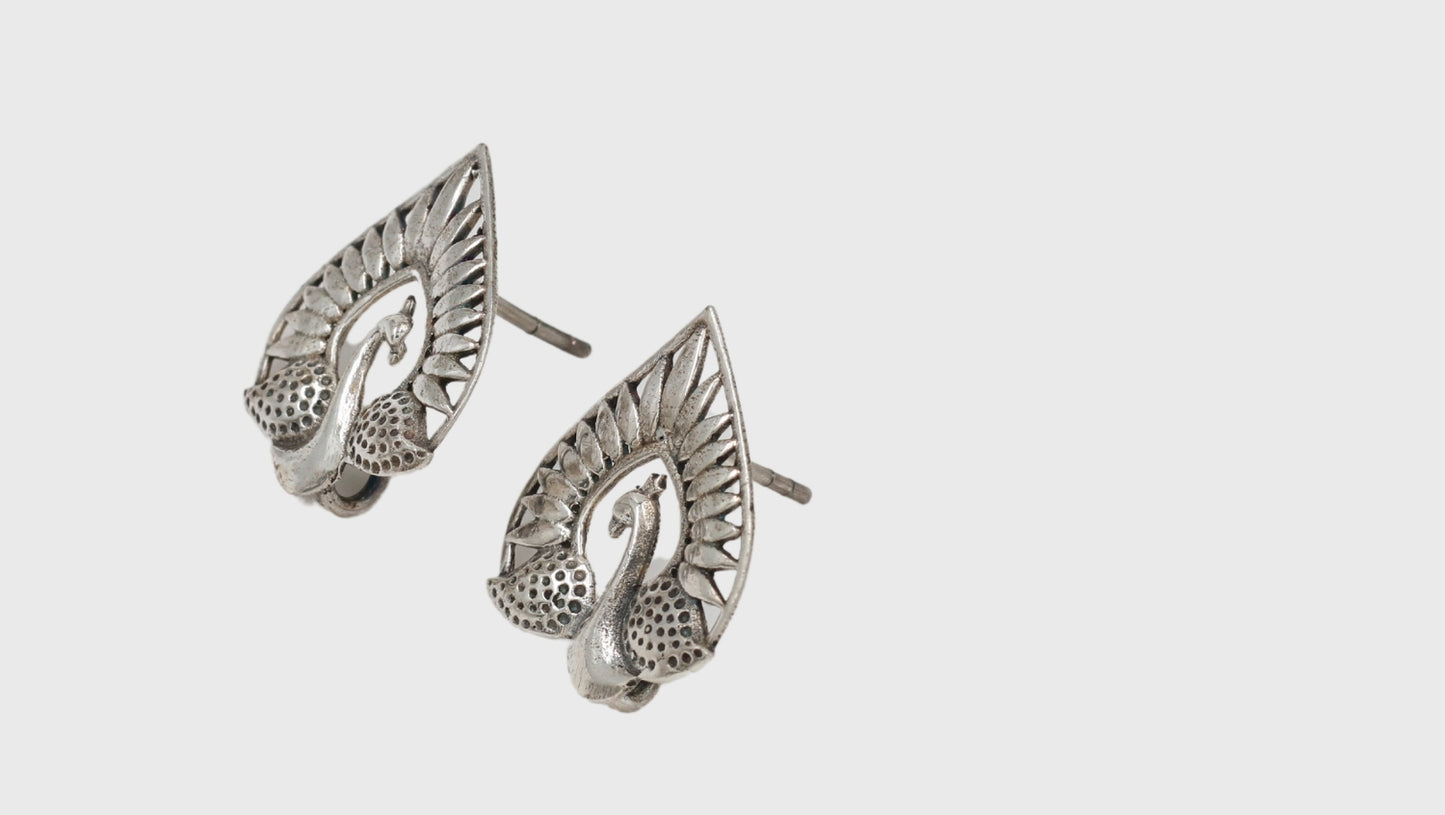 Sophisticated Silver Handcrafted Earrings