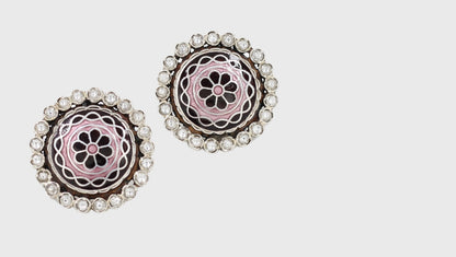 Timeless Artisan Silver Stud Earrings from Sangeeta Boochra