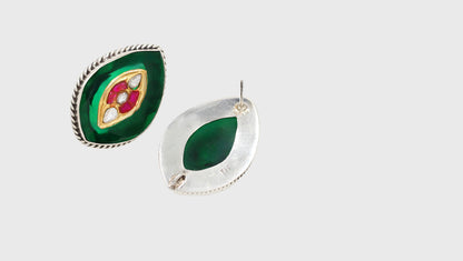 Timeless Grace: Sangeeta Boochra Handcrafted Silver Earrings