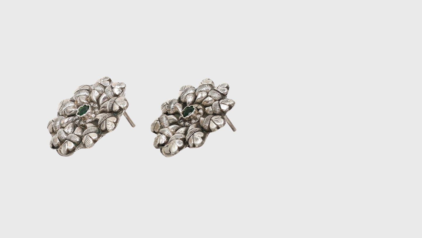 Elegance Redefined: Sangeeta Boochra Silver Handcrafted Earrings