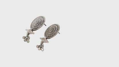 Crafted Radiance: Silver Handmade Earrings by Sangeeta Boochra