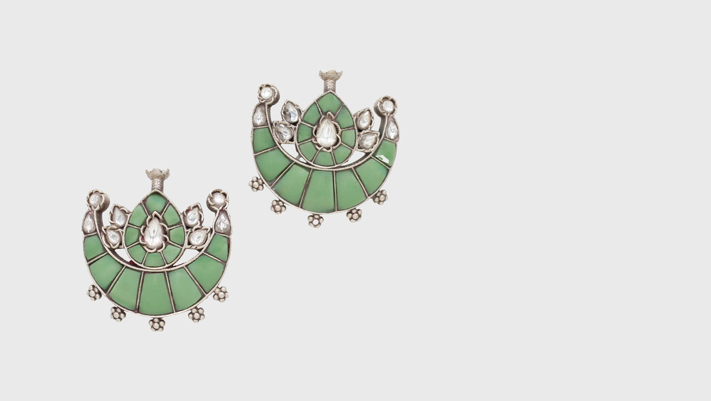 Effortless Elegance: Sangeeta Boochra Fresh Silver Earrings Designs