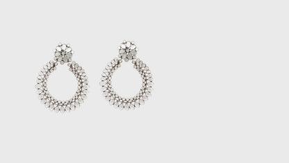 Radiant Craftsmanship: Sangeeta Boochra Beautiful Handmade Silver Earrings