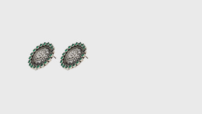 Timeless Grace : Sangeeta Boochra Silver Handcrafted Studs