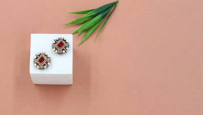 Sangeeta Boochra: Captivating Silver Studs, Handcrafted with Love