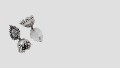 “Royal Bloom Teardrop Jhumkas – Handcrafted Heritage by Sangeeta Boochra”