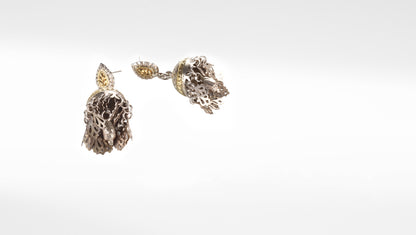 Sangeeta Boochra Silver Earrings With 24K Gold Plating