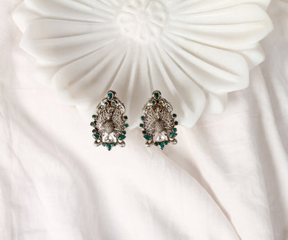 Sangeeta Boochra Tribal Silver Earrings