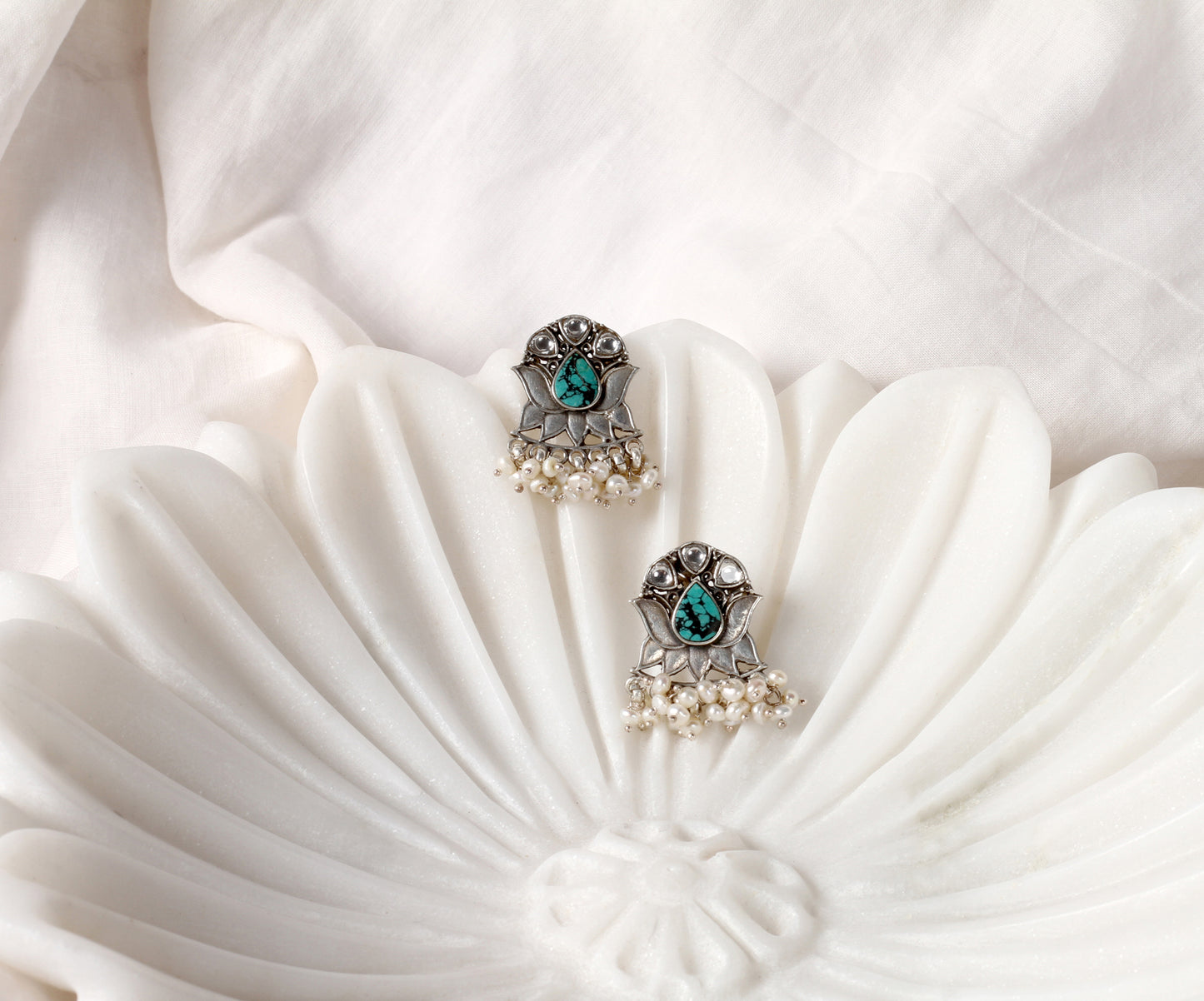 Sangeeta Boochra Silver Earrings