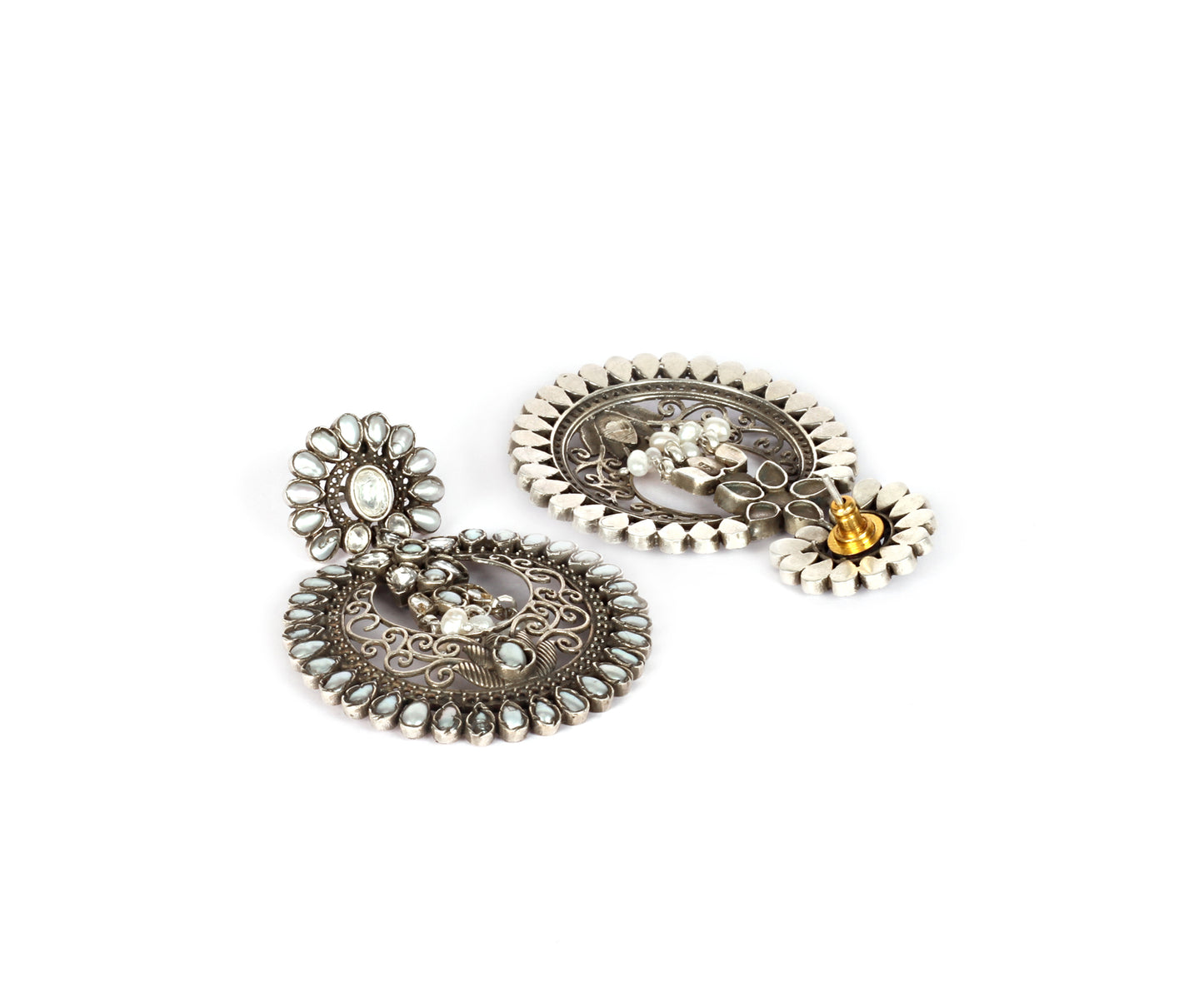 Sangeeta Boochra Silver Earrings