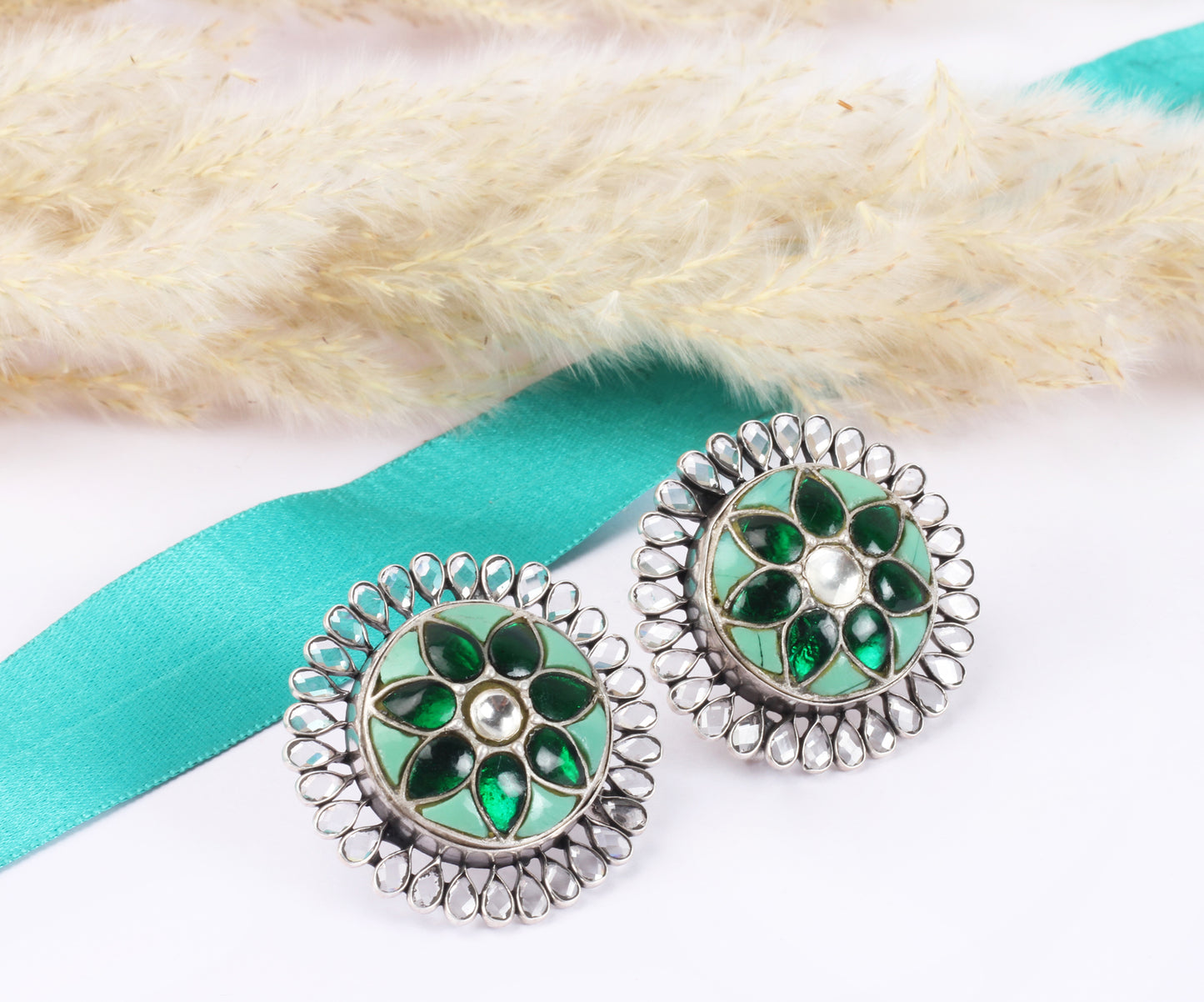 Sangeeta Boochra Silver Earrings